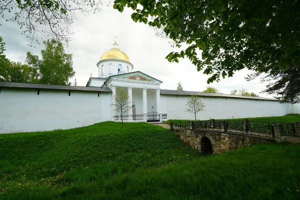 Pode Viajar Para Santa Dormição Mosteiro Pskov Pechersky — Fotografia de Stock