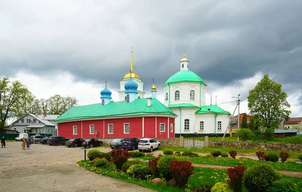 Mayo Viaje Santa Dormición Monasterio Pskov Pechersky —  Fotos de Stock