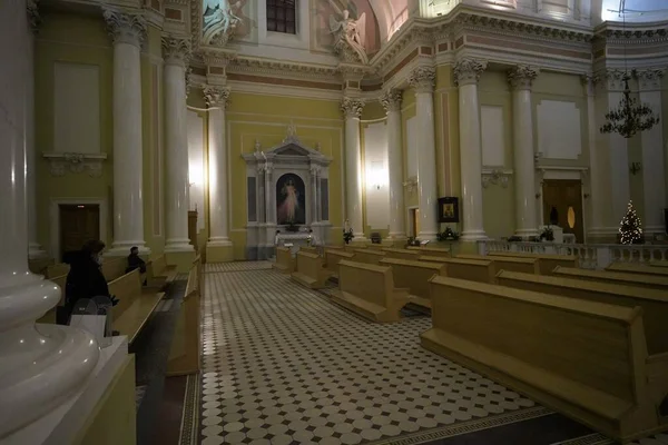 Evening service at the Basilica of St. Catherine on Nevsky Prospect, New Year\'s Eve