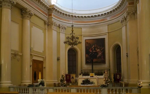 Evening Service Basilica Catherine Nevsky Prospect New Year Eve — Stock Photo, Image