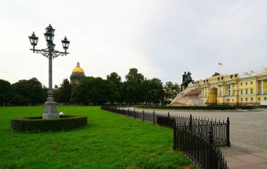 İmparator Birinci Peter 'ın Anıtı Senato Meydanı' nda, Bronz Süvari