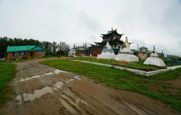 Główny Klasztor Buddyjski Rosji Ivolginsky Datsan — Zdjęcie stockowe