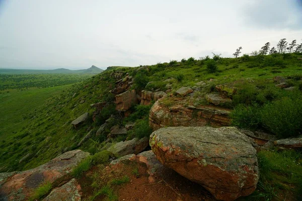 Paesaggio Panoramico Sull Altopiano Genghis Khan — Foto Stock