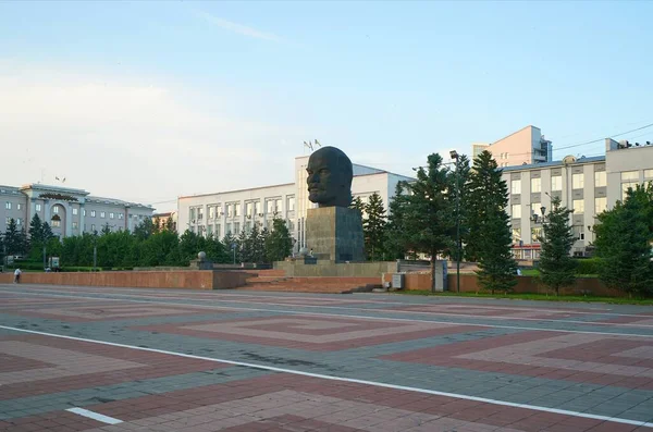 Main Town Square Soviet Square Lenin Monument — Stock Photo, Image