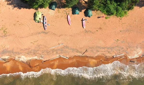 Caminhada Verão Nos Lugares Naturais Mais Bonitos Buryatia Parada Costa Imagem De Stock