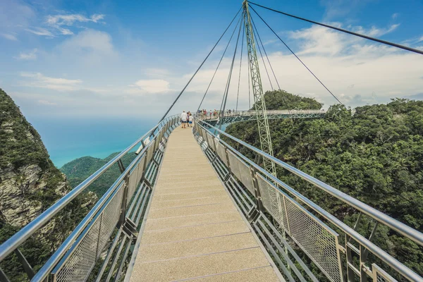 Langkawi gökyüzü Köprüsü, köprü, askılı Langkawi teleferiği pan