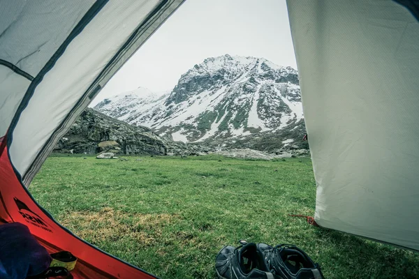 Bir çadır, dağlar, Hiking, kamp, Trekking, C içinde görüntülemek