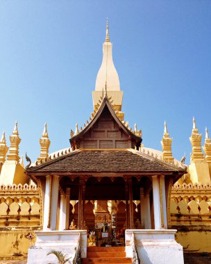 WAT Pha-ki Luang (Laos Ulusal tapınak), Vientiane, Laos.