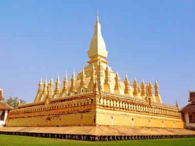 WAT Pha-ki Luang (Laos Ulusal tapınak), Vientiane, Laos.