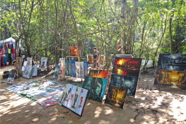  Muhteşem Angkor 'da ta som tapınağında yerel Kamboçyalı sanatçı çalışmaları