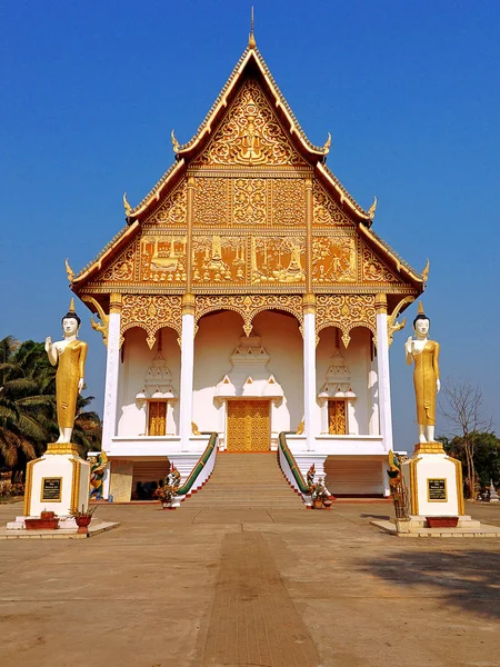 Het belangrijkste national monument in Laos, Pha dat Luang — Stockfoto