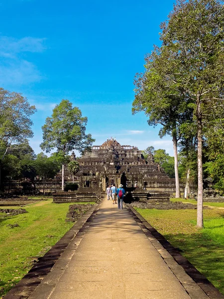 Powierzchnia świątyni o nazwie Blossoming w Angkor Thom usytuowany w Kambodży — Zdjęcie stockowe