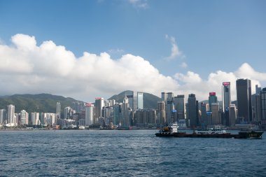 Victoria Harbour in Hong Kong clipart