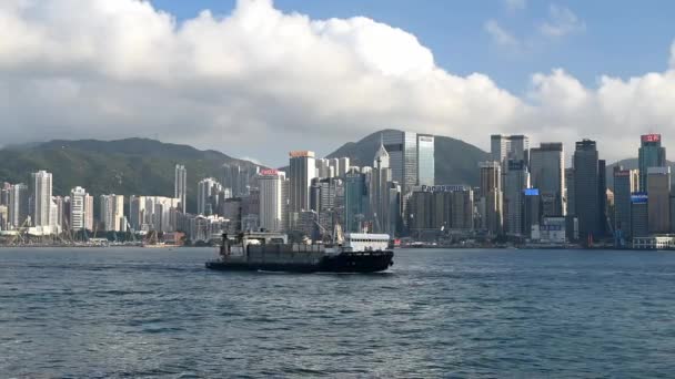 Victoria Harbour in Hong Kong — Stock Video