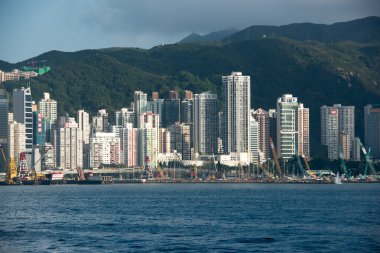 Victoria Harbour ticari merkezi Hong Kong ile