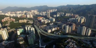 Hong Kong, Tai Wai manzarası havadan görünümü