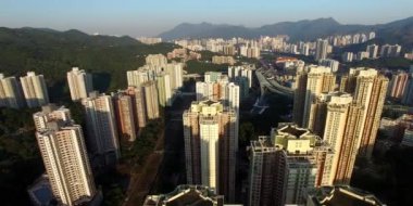 Hong Kong, Tai Wai manzarası havadan görünümü