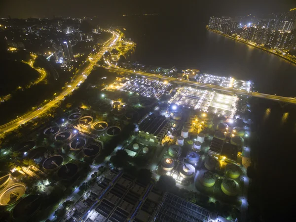 Hong Kong で沙田を空撮 — ストック写真