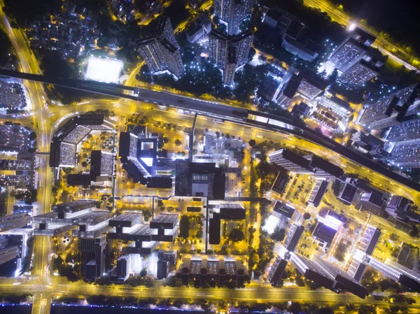 Luftaufnahme über shatin in hong kong Stockbild