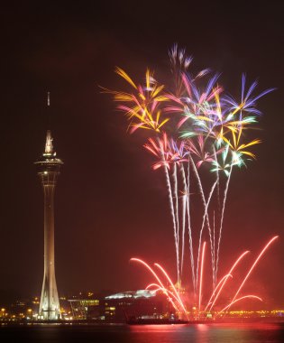 Macau renkli havai fişek