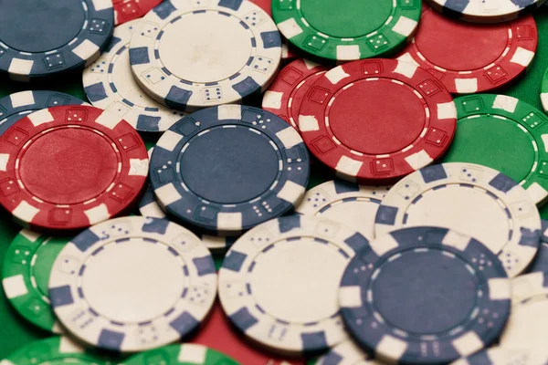 Casino poker chips — Stockfoto