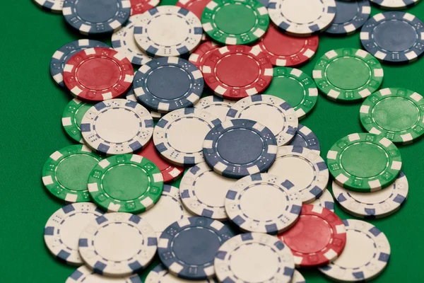 Fichas de poker casino — Fotografia de Stock