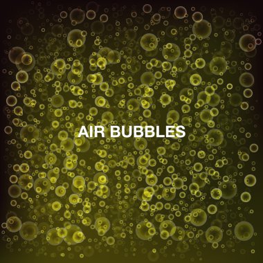 abstract yellow bubbles