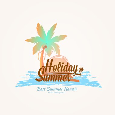 T-shirt ve poster yaz partisi için yazdırma