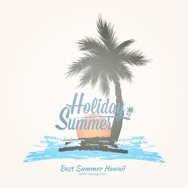 T-shirt ve poster yaz partisi için yazdırma