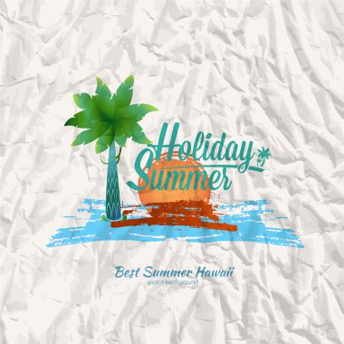 T-shirt ve poster yaz partisi için yazdırma