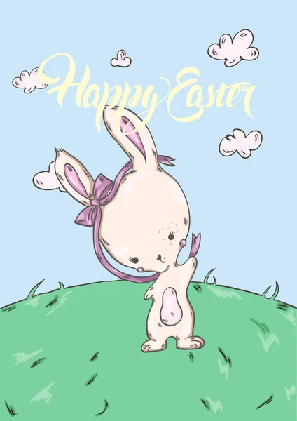 Mignon lapin de Pâques — Image vectorielle