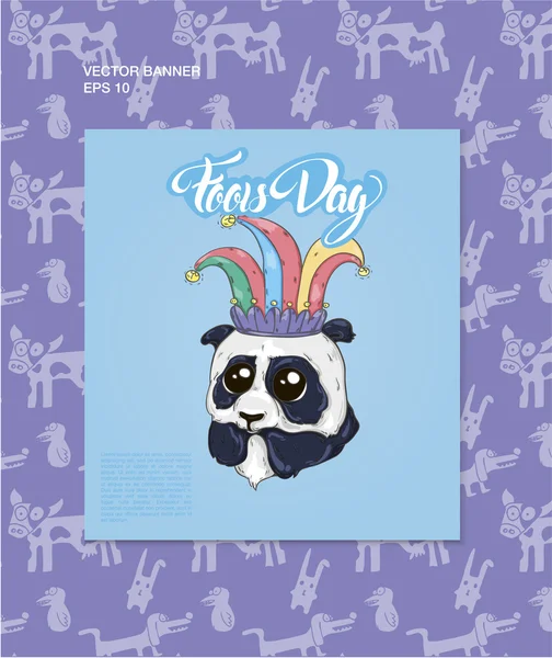 Fools Day Card — Stockvector