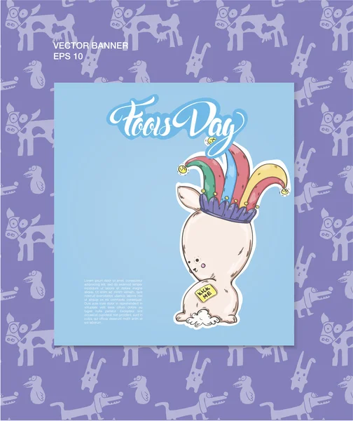 Fools Day Card — Stockvector