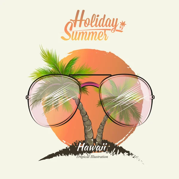 Palmiye ve gözlükile Ada