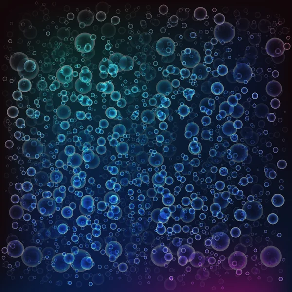 Abstract blue bubbles — Stock Vector