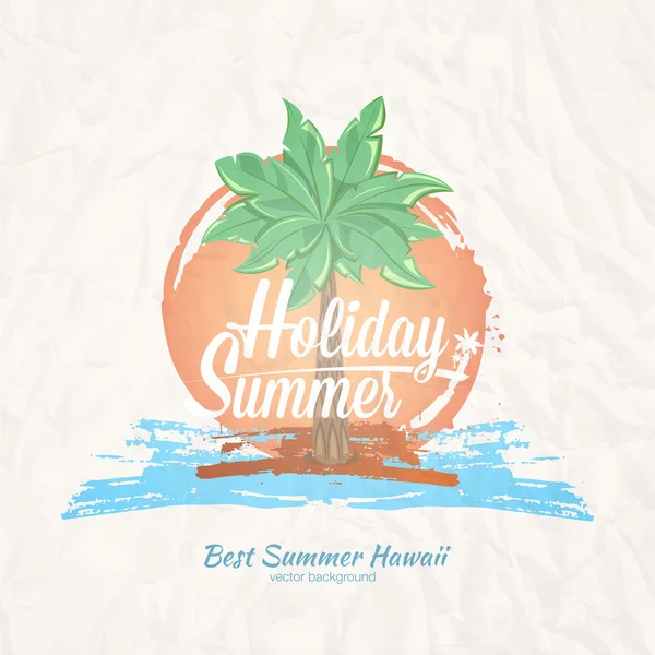 Imprimer pour t-shirt et poster fête d'été — Image vectorielle