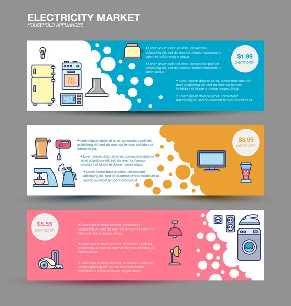 Vente d'appareils électroménagers — Image vectorielle