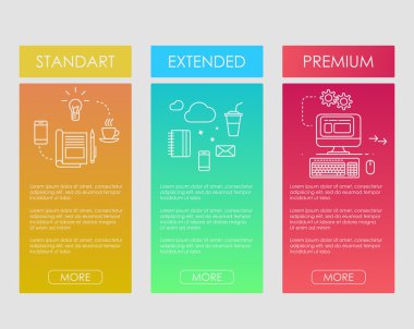 Web tarifeleri afişleri ayarlama