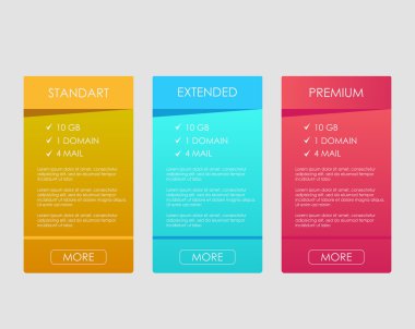 Web tarifeleri afişleri ayarlama