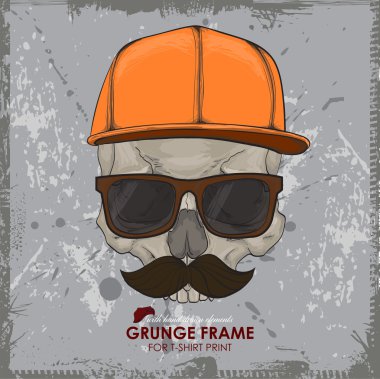 Hipster kafatası kap