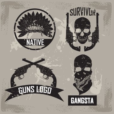 Hipster kafatasları baskılar