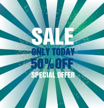 Renkli modern satışı büyük başlığı