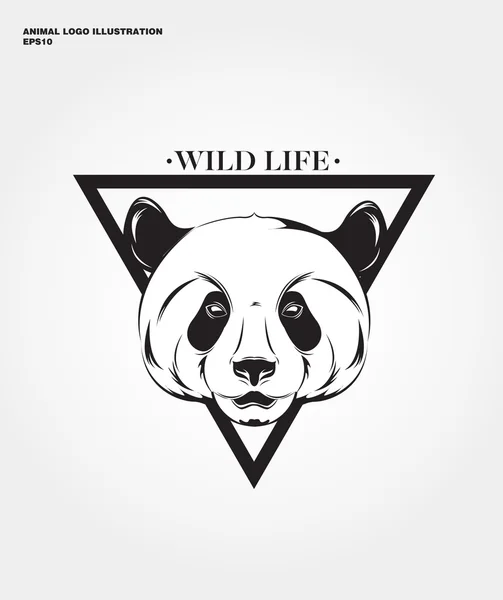 Αφηρημένη panda λογότυπο — Διανυσματικό Αρχείο