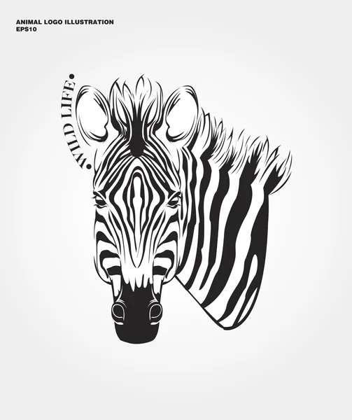 Streszczenie zebra logo — Wektor stockowy