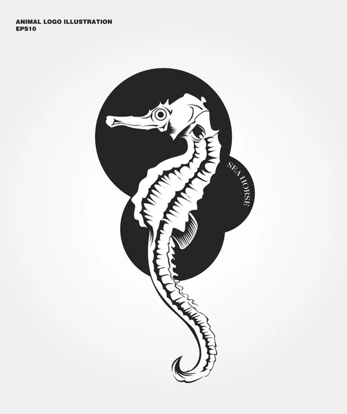 Αφηρημένη θάλασσα άλογο λογότυπο — Διανυσματικό Αρχείο