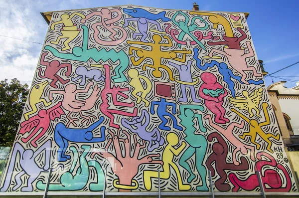 Tuttomondo di Keith Haring — Fotografia de Stock