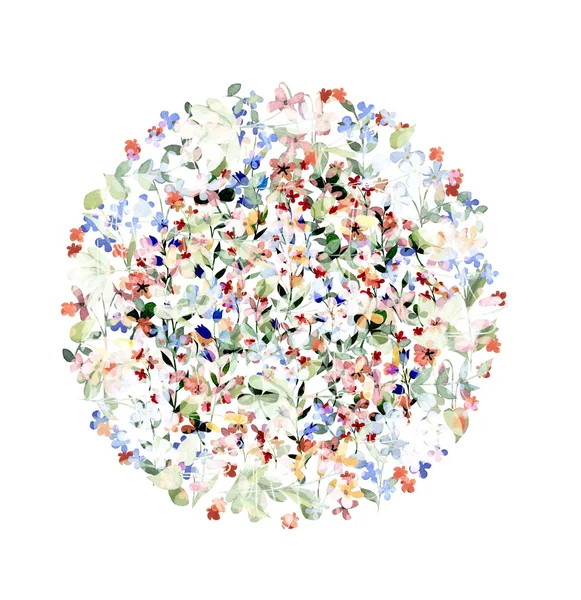 çiçek kompozisyon, sulu boya, resim çizme