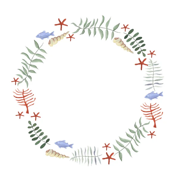 Deniz bitki ve hayvan, kompozisyon