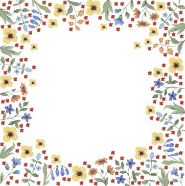 Çiçek düzenleme, suluboya, illüstrasyon