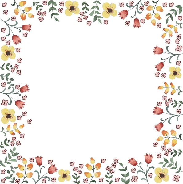 Arreglo floral, acuarela, ilustración Imagen de archivo